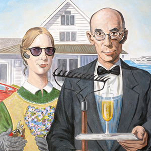 David M. Brinley - Acrylic, Editorial, Figurative, Humor, Lifestyle, Oil Pastel, People, Portraiture, Realistic, Relationships
