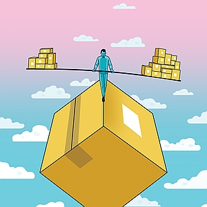 Dan Page - Balance, Buy, Delivery, Economy, Manage, Online, Online Shopping, Package, Profit, Retail, Sell, Shopping, tight, Tightrope