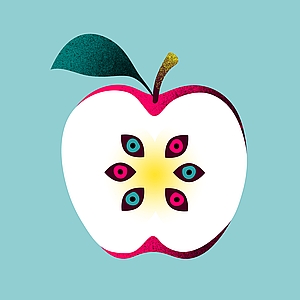 Agent Illustrateur - Apple, Educated, Education, Eyes, Fruit, High School, Scholarship, School, Student, Study, Teacher, University