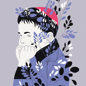 Manuela Bertoli - Child, Childhood, Concentration, Contemplation, Flowers, Jewish, Nature, Observation, Portrait, Psychology, Religion, Religious, Serenity, Thinking