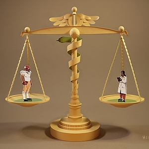 Jeff Hinchee - 3D Traditional, Assemblage, Cut Paper, Editorial, Health, Medical, Mixed Media, Paper Sculpture, Science, Sports