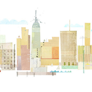Maria Carluccio - Architecture, Cityscape, Collage, Cut Paper, Digital, Editorial, Graphic, Landscape, Stylized, Textured, Urban