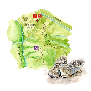 Simone Tieber - Editorial, Infographics, Lifestyle, Line & Wash, Line with Color, Maps, Maps/Charts, Recreation, Sports, Sports/Recreation, Travel, Watercolor
