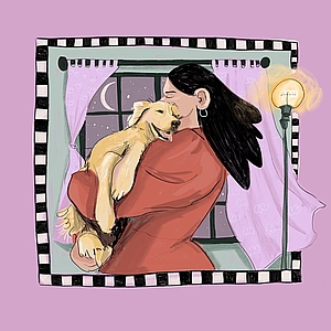 Tatjana Junker - Animals, Digital, Editorial, Line with Color, People, Relationships, Stylized, Whimsical, Women, Young Adult