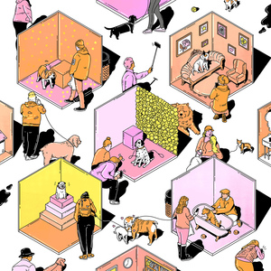 Kathleen Fu - Animals, Architecture, Black & White, Editorial, Isometric, Line, Line with Color, Maps/Charts, People, Urban, Vector Art, Whimsical