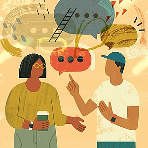 Dante Terzigni - Adult, Argue, Bubble, Communication, Conversation, Emotions, Empathy, Man, Message, Point, Progress, Talk, Viewpoint, Woman, Words